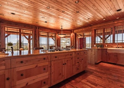 Natural wood kitchen